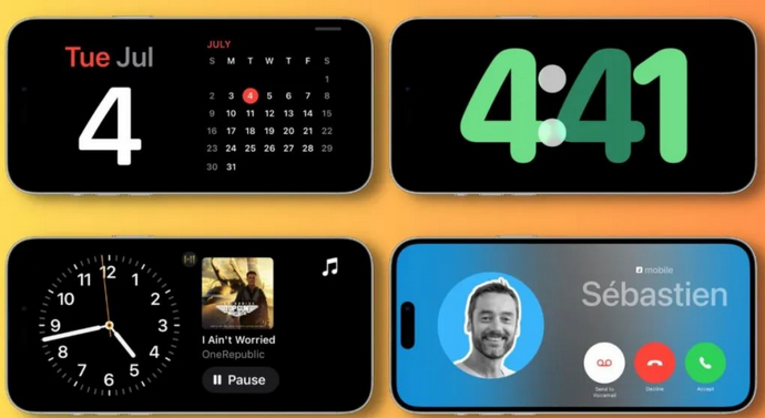 自贡苹果手机维修分享iOS17横屏充电待机显示有什么好处 