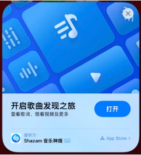 自贡苹果14维修站分享iPhone14音乐识别功能使用方法 