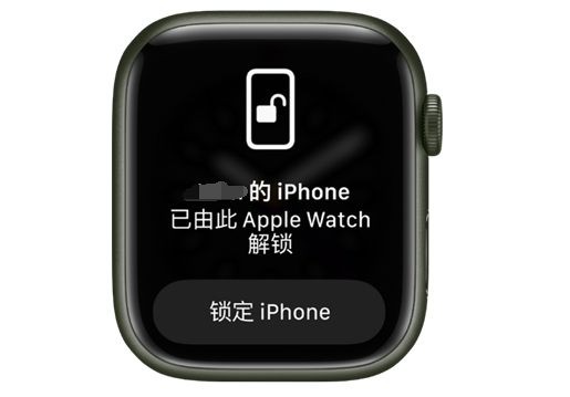 自贡苹果手机维修分享用 AppleWatch 解锁配备面容 ID 的 iPhone方法 