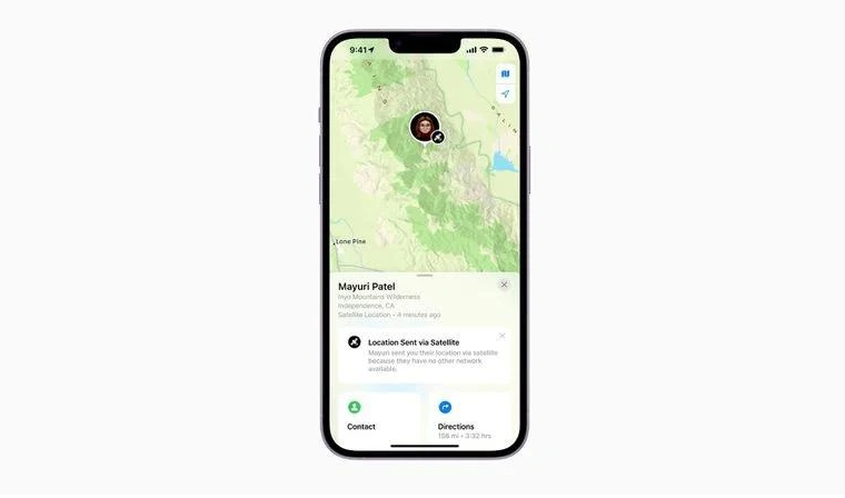 自贡苹果14维修分享iPhone14系列中 FindMy功能通过卫星分享位置方法教程 