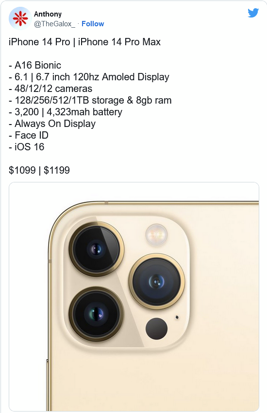 自贡苹果14维修分享iPhone 14全系涨价 