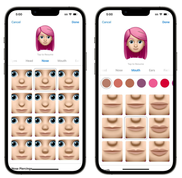 自贡苹果手机维修分享​iOS 16中的拟我表情有了哪些变化和升级 