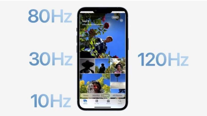 自贡苹果14维修分享iPhone 14有高刷吗 