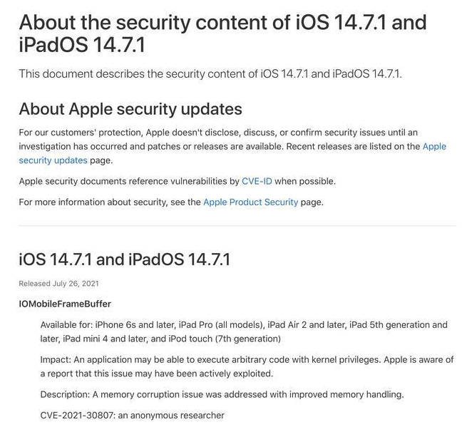 自贡苹果手机维修分享iOS 14.7.1 正式版更新内容及升级方法 